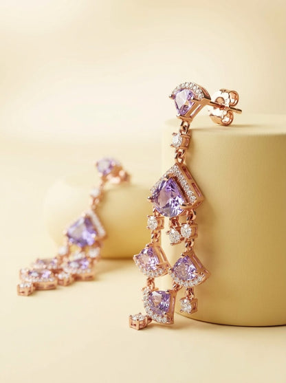 Blush Cascade Earrings