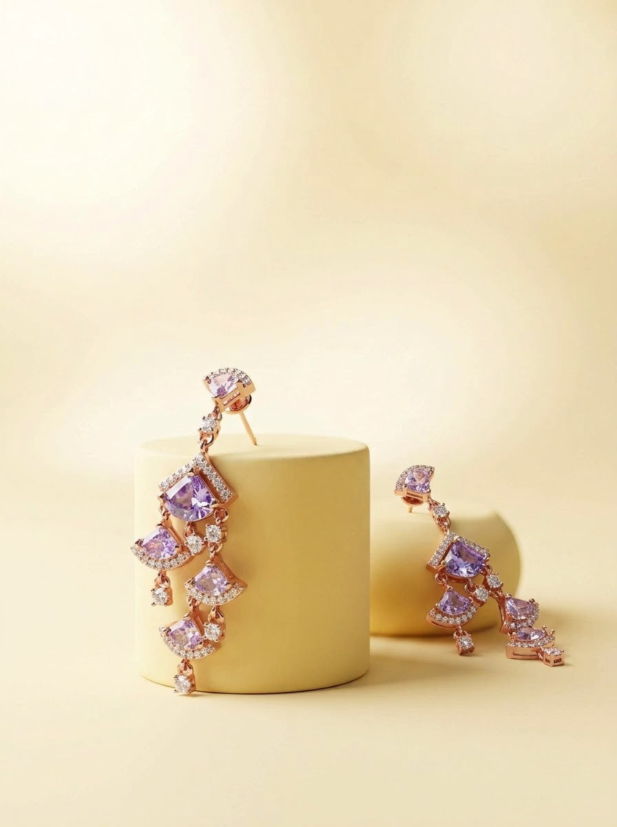Blush Cascade Earrings