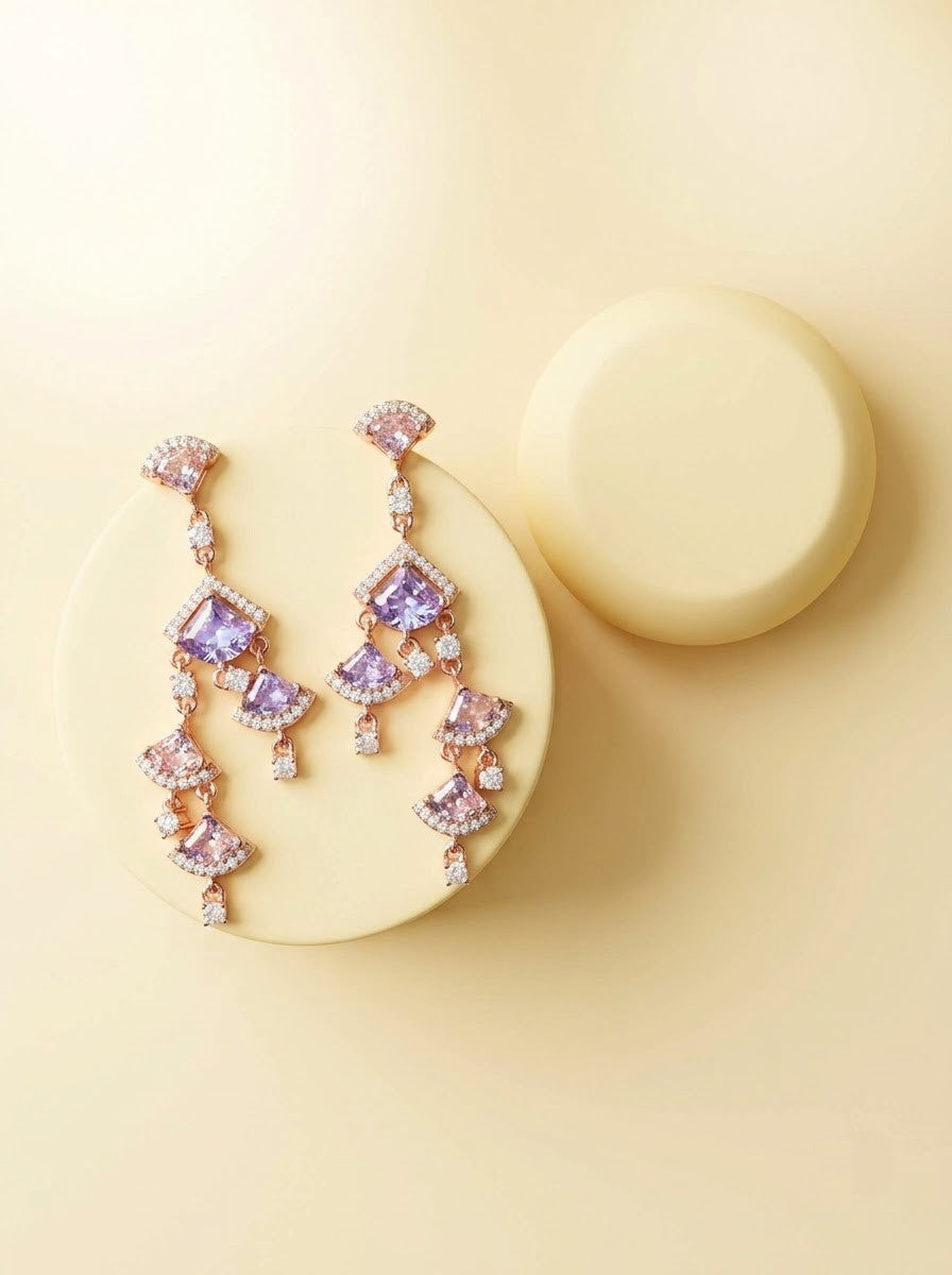 Blush Cascade Earrings