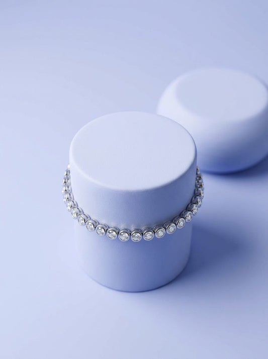 Bezel Tennis Bracelet