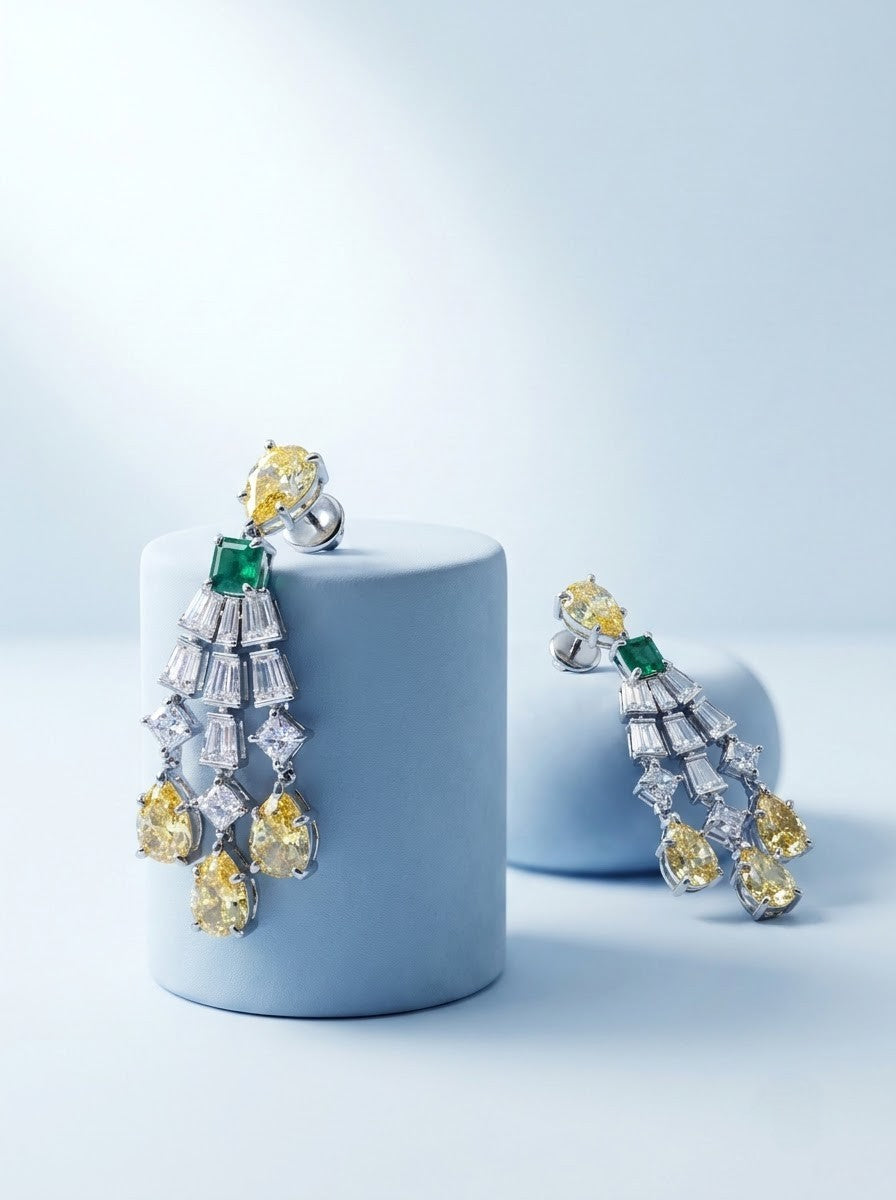 Citrine Chandelier Earrings