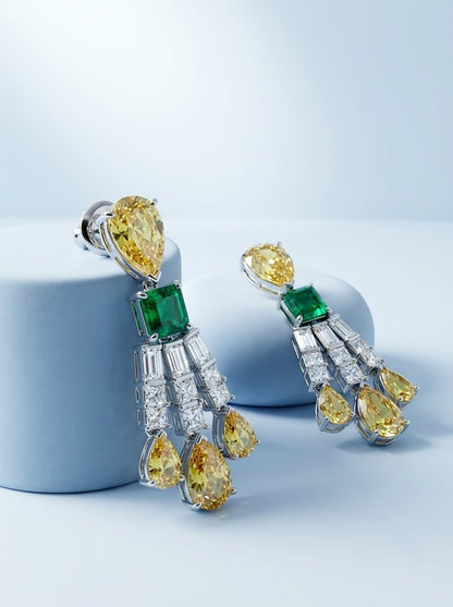 Citrine Chandelier Earrings
