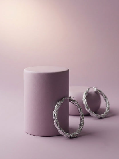 Twist Hoop Earrings