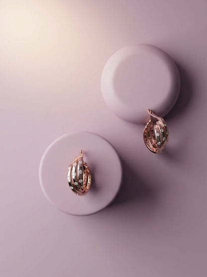 Rose Flush Hoops
