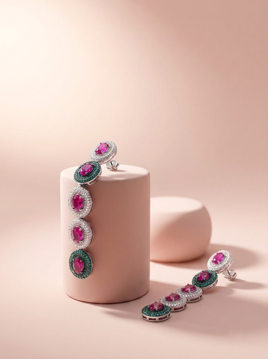 Lotus Strand Earrings