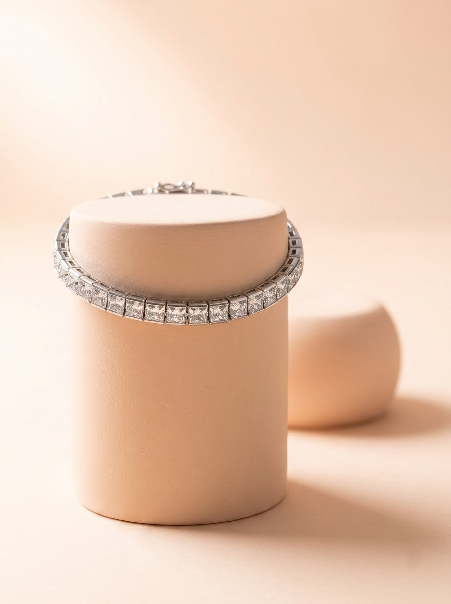 Princess Cut Tennis Bracelet