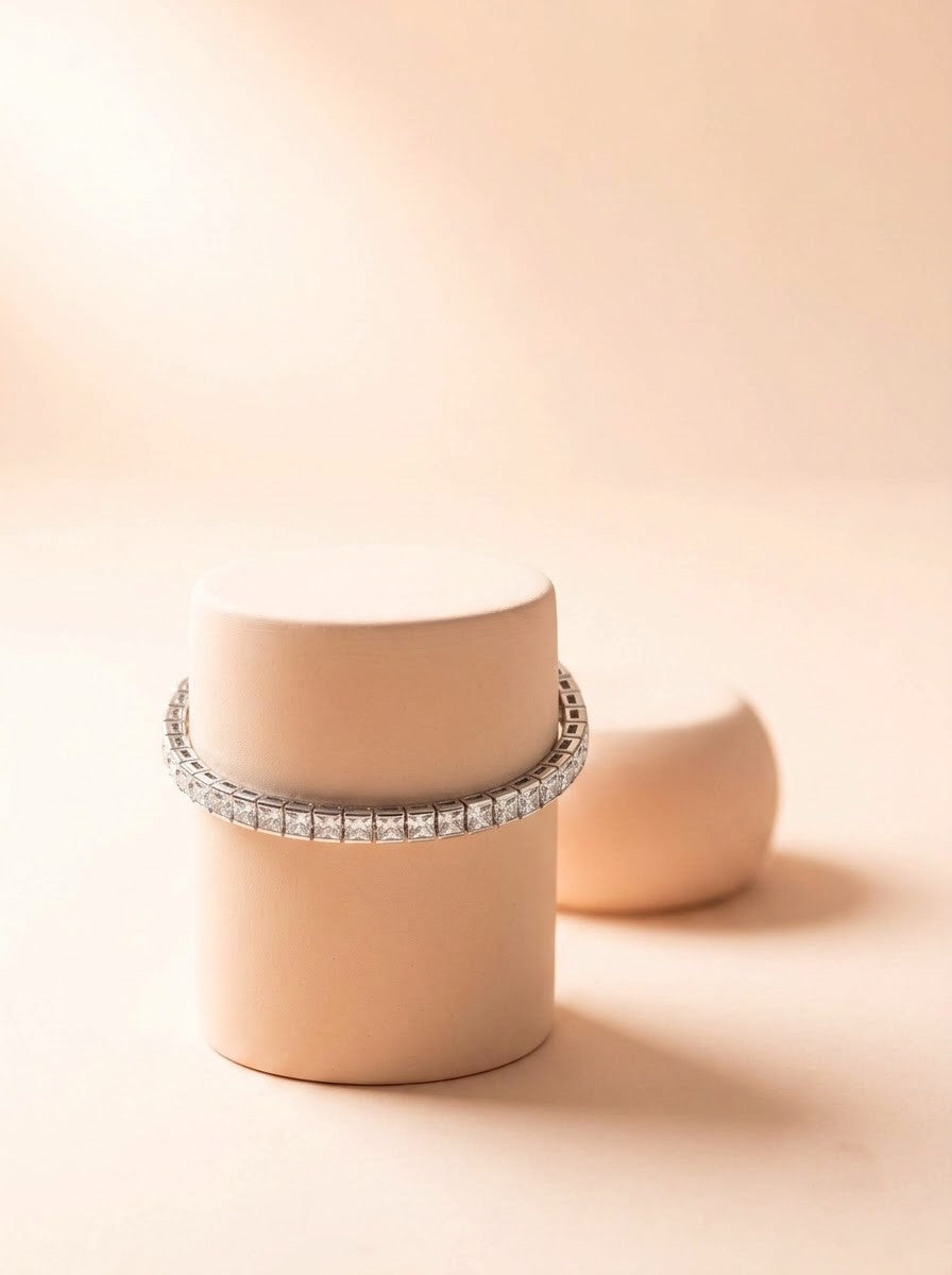Princess Cut Tennis Bracelet