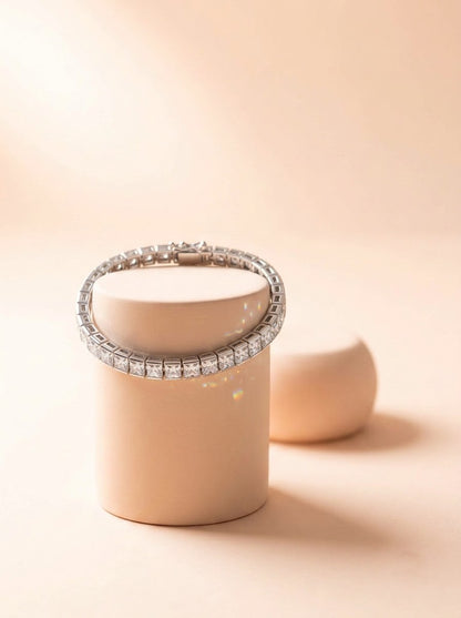 Princess Cut Tennis Bracelet