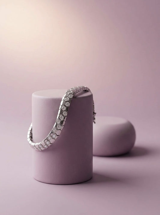 925 Sterling Silver Geometric Bracelet