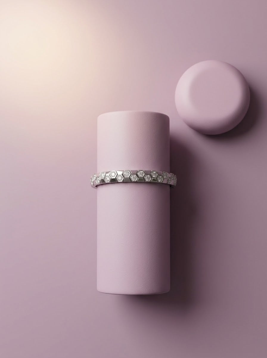 925 Sterling Silver Geometric Bracelet