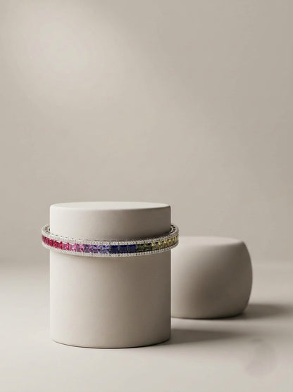 Rainbow Tennis Bracelet