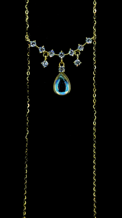 Celeste Pearl Drop Pendant Chain