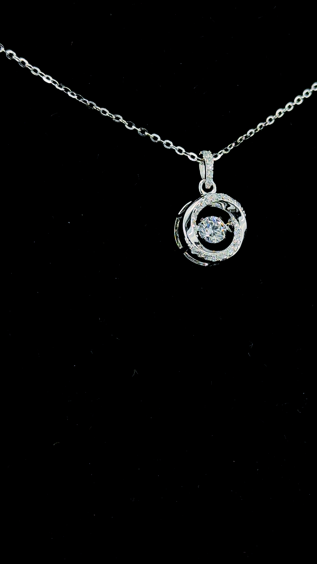 Orbit Spiral Pendant Chain