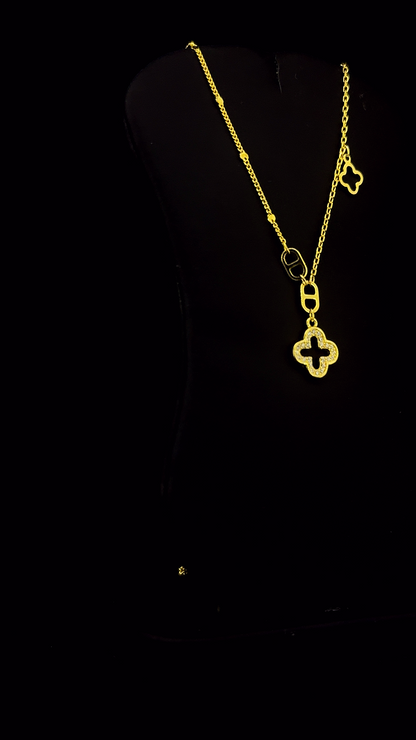 Clover Lariat Pendant Chain