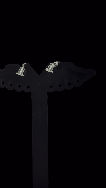 Round Solitaire Stud Earrings | 925 Sterling Silver | The White Kala