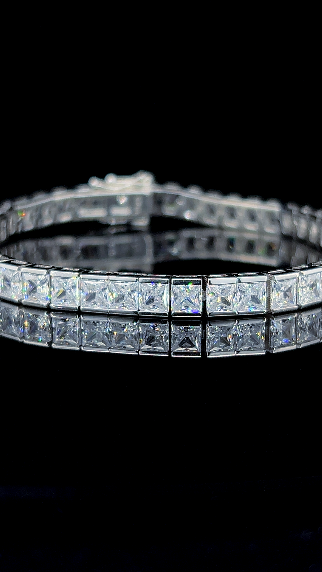 Square Tennis Bracelet | 925 Sterling Silver