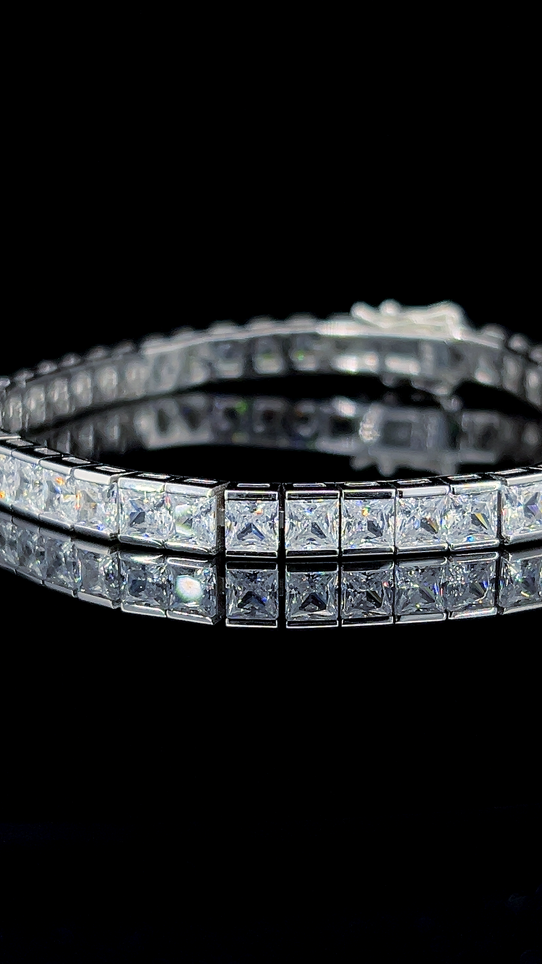 Square Tennis Bracelet | 925 Sterling Silver