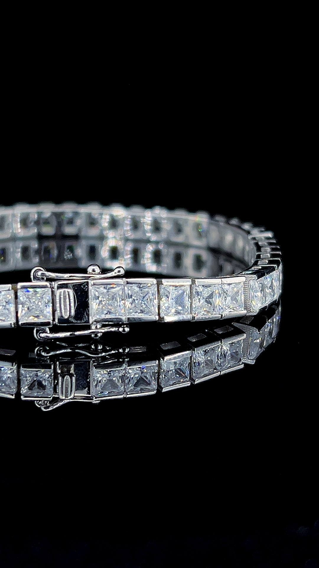 Square Tennis Bracelet | 925 Sterling Silver