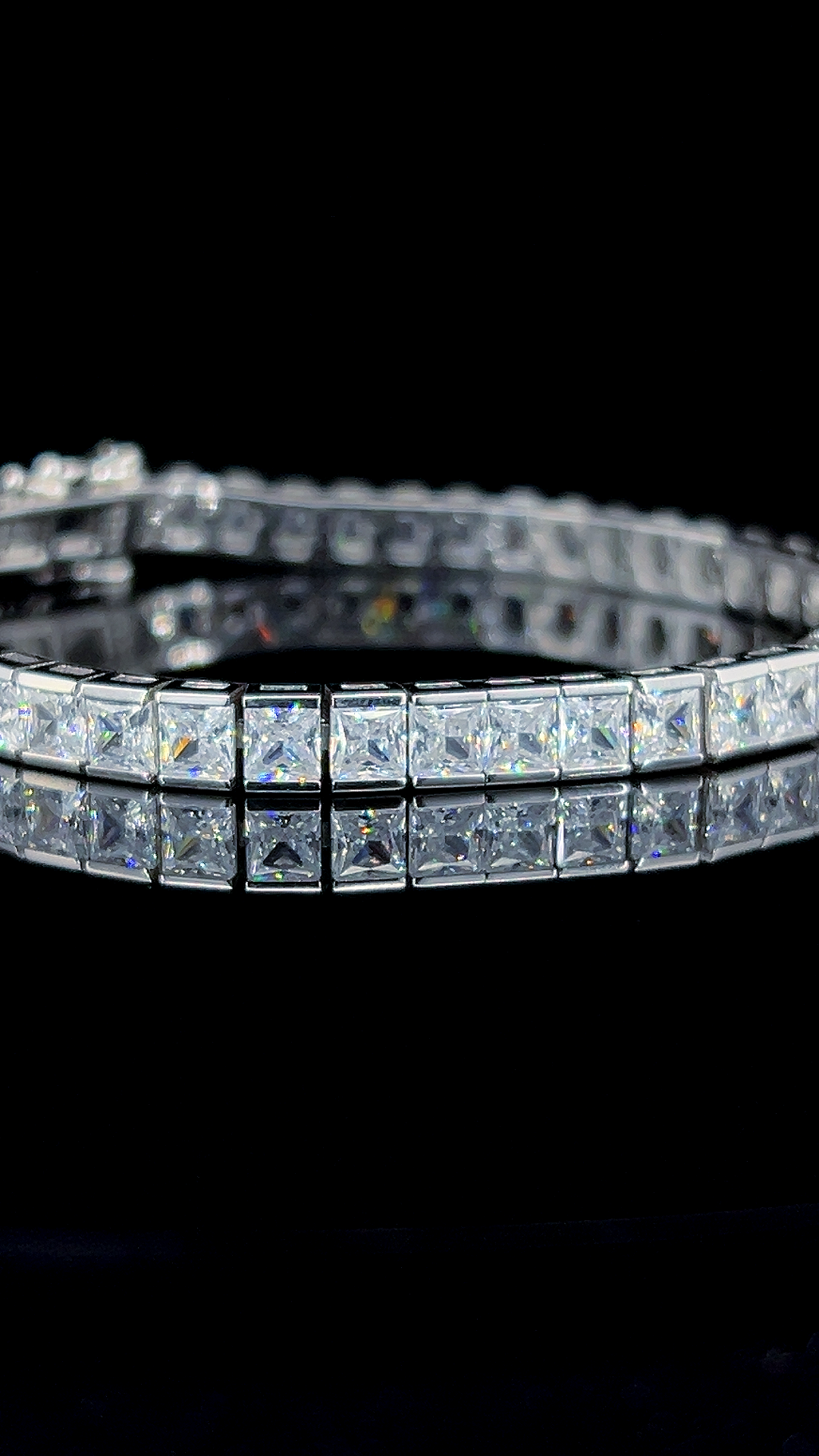 Square Tennis Bracelet | 925 Sterling Silver