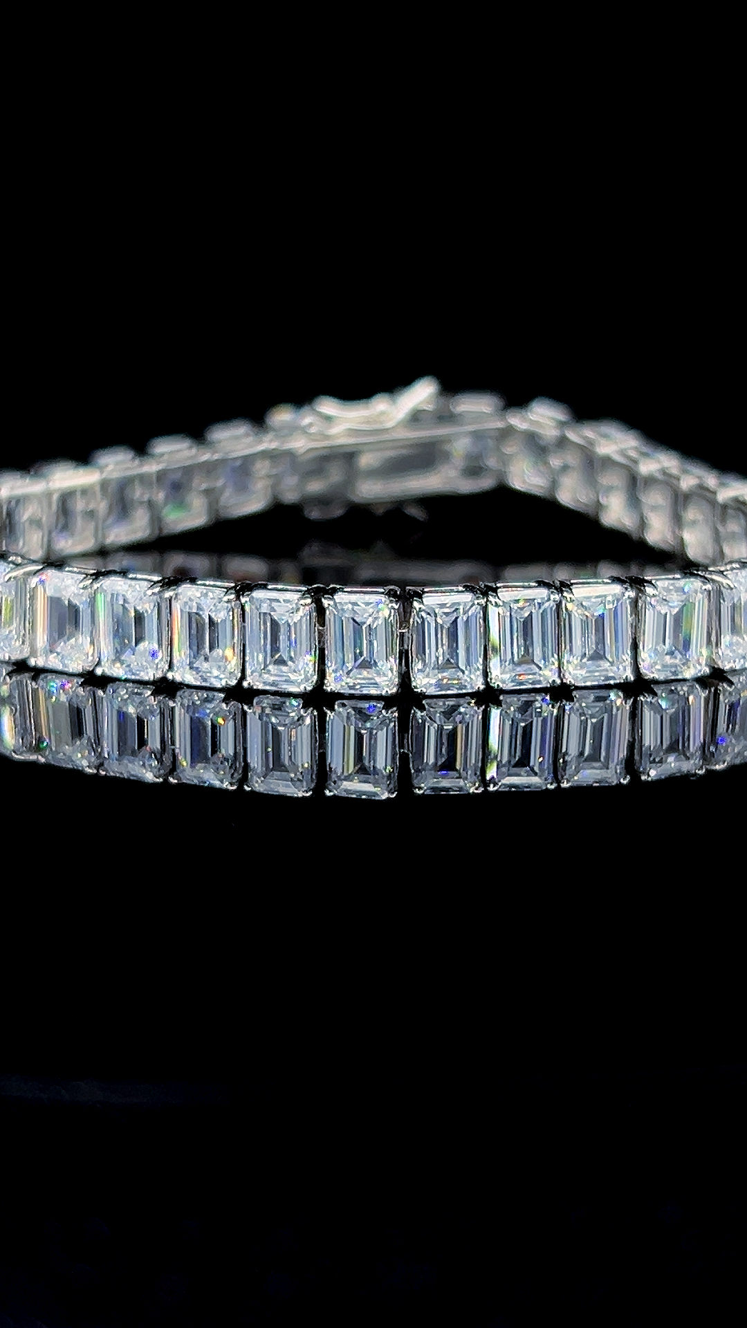 Emerald Tennis Bracelet | 925 Sterling Silver
