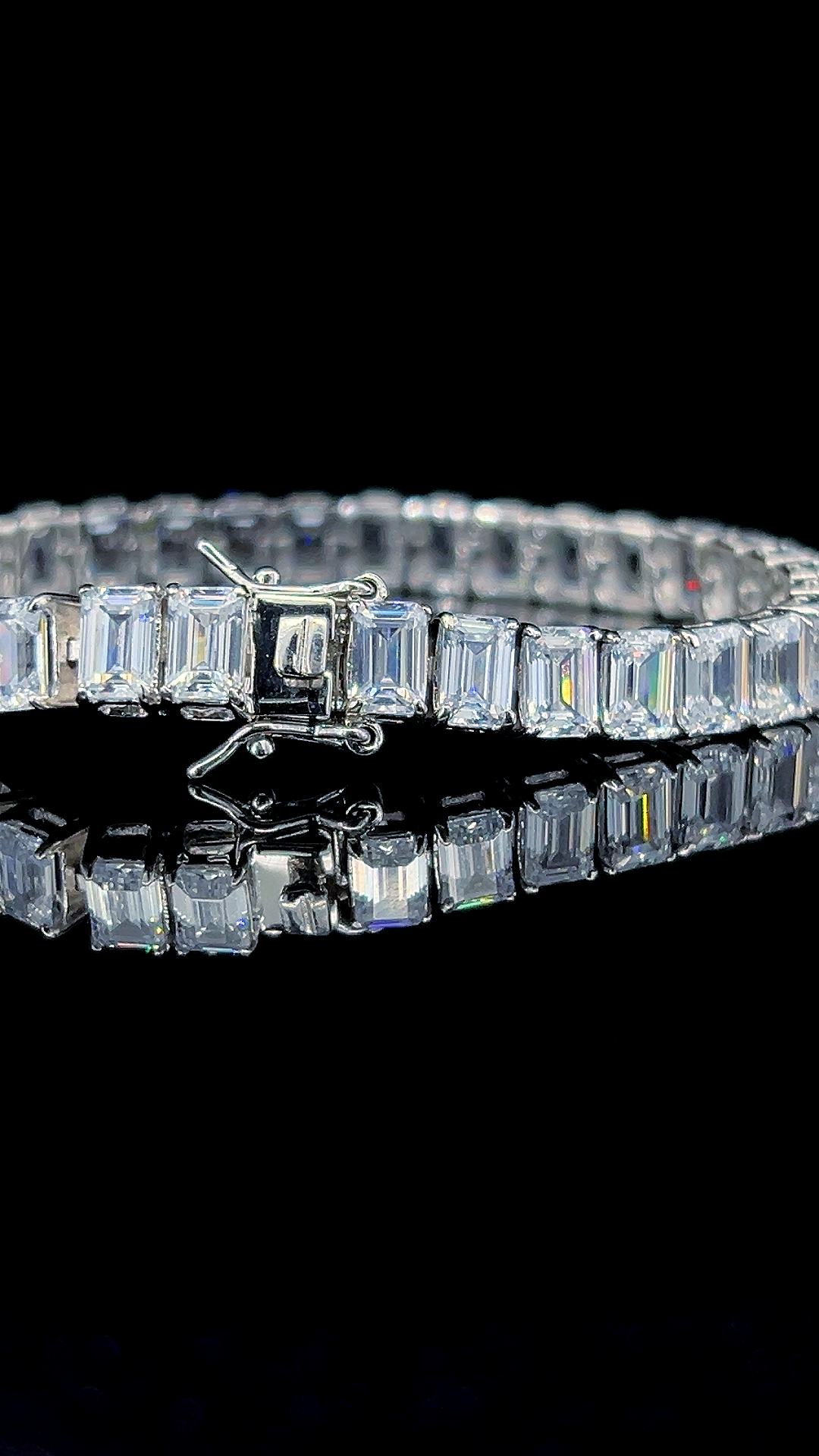 Emerald Tennis Bracelet | 925 Sterling Silver