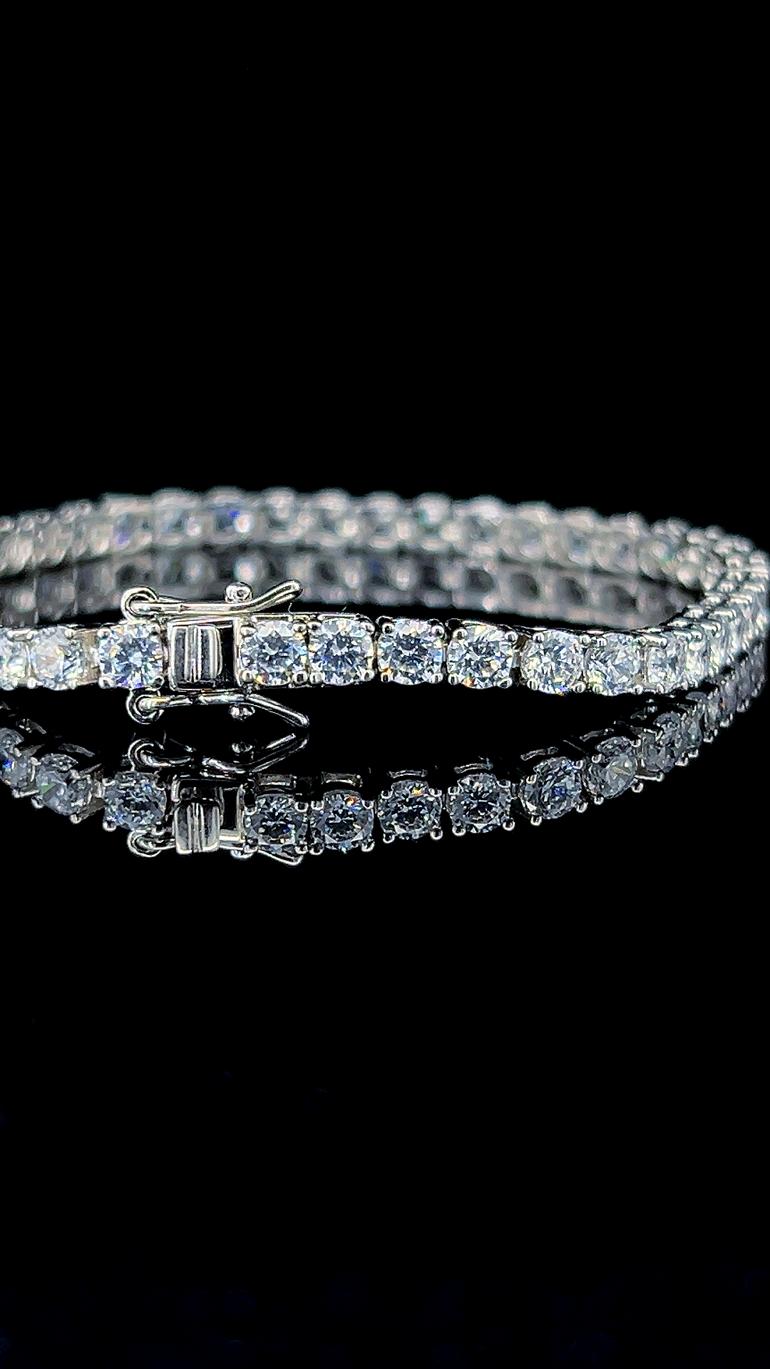 Round Tennis Bracelet | 925 Sterling Silver