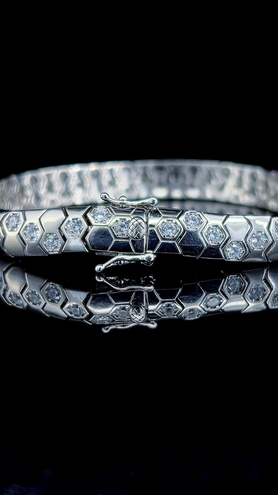 925 Sterling Silver Geometric Bracelet