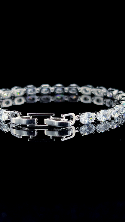 Oval Tennis Bracelet | 925 Sterling Silver