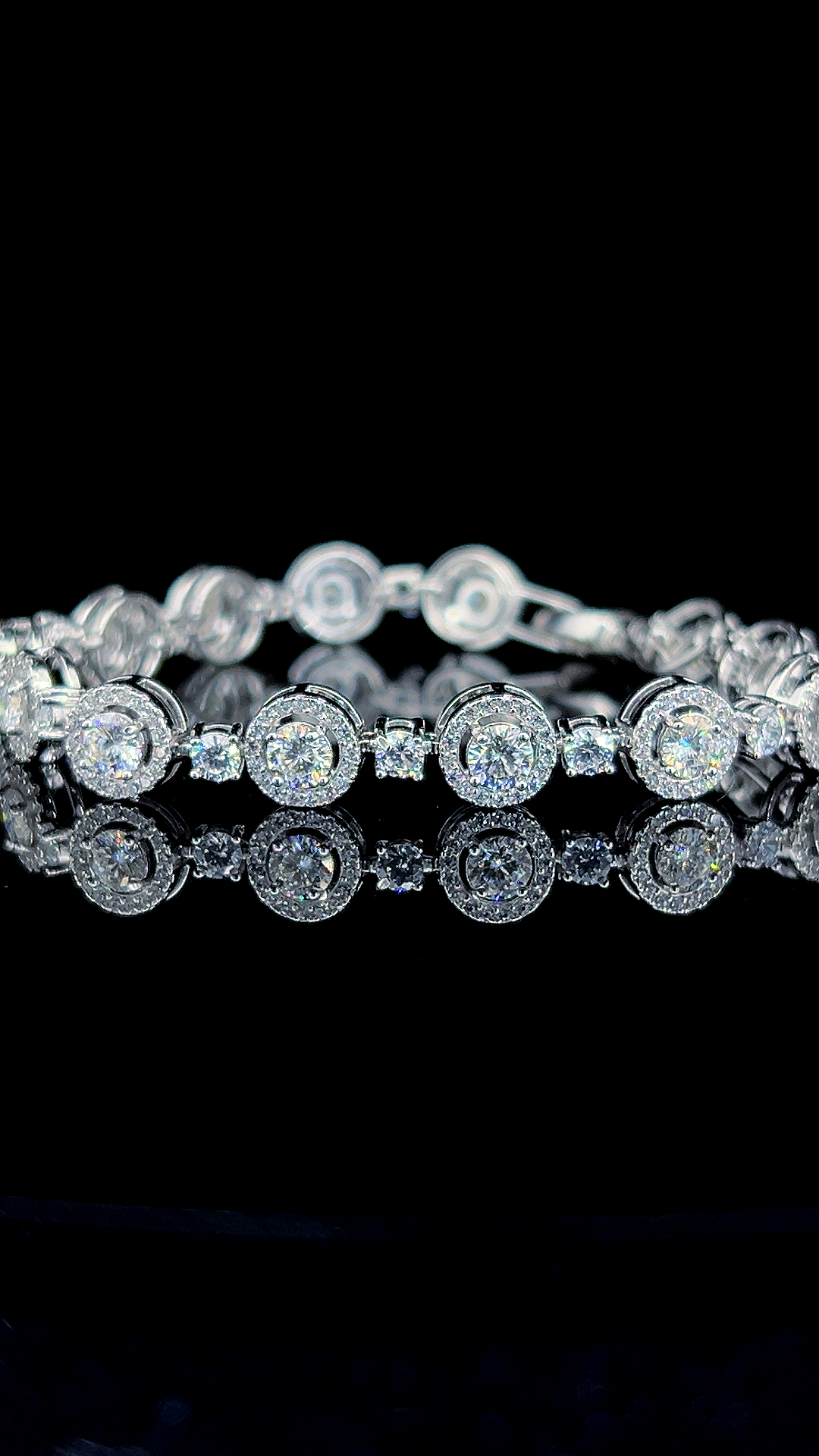 Elegant Halo Bracelet | 925 Sterling Silver