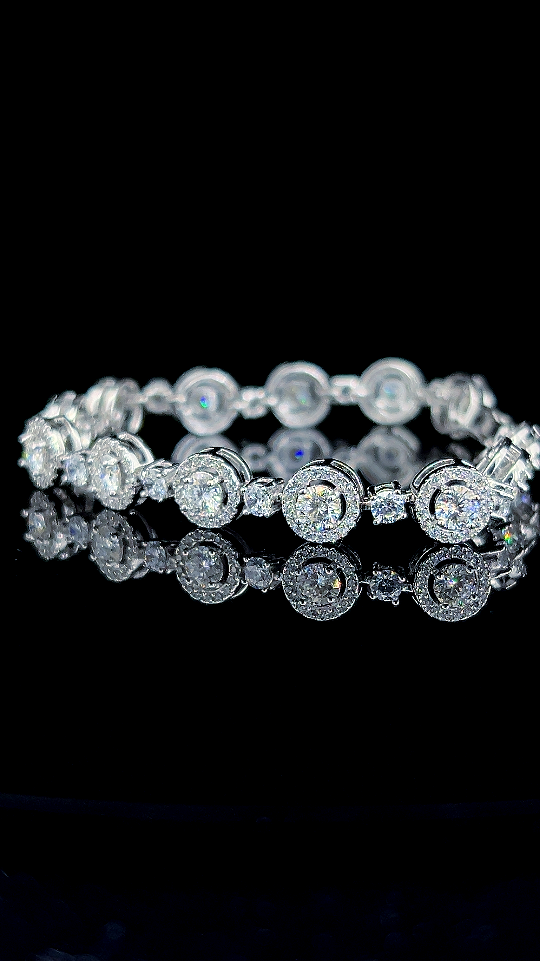 Elegant Halo Bracelet | 925 Sterling Silver