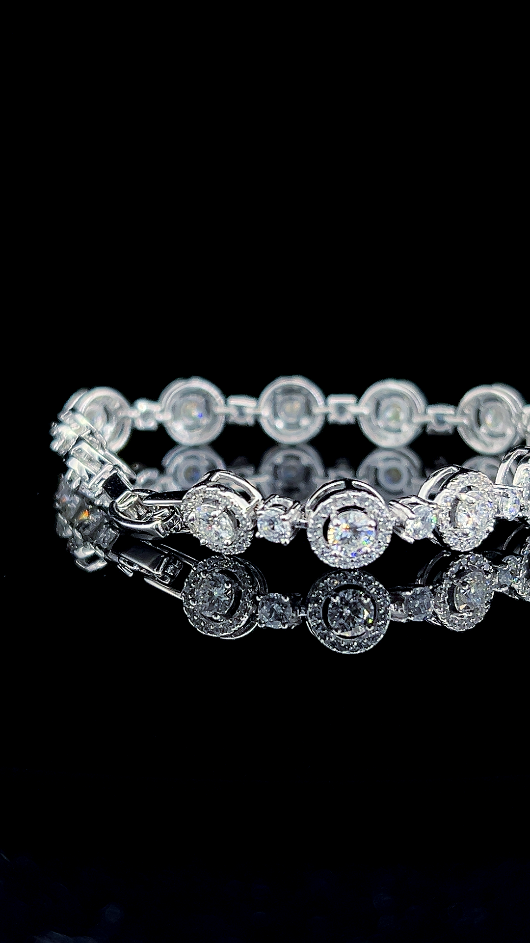 Elegant Halo Bracelet | 925 Sterling Silver