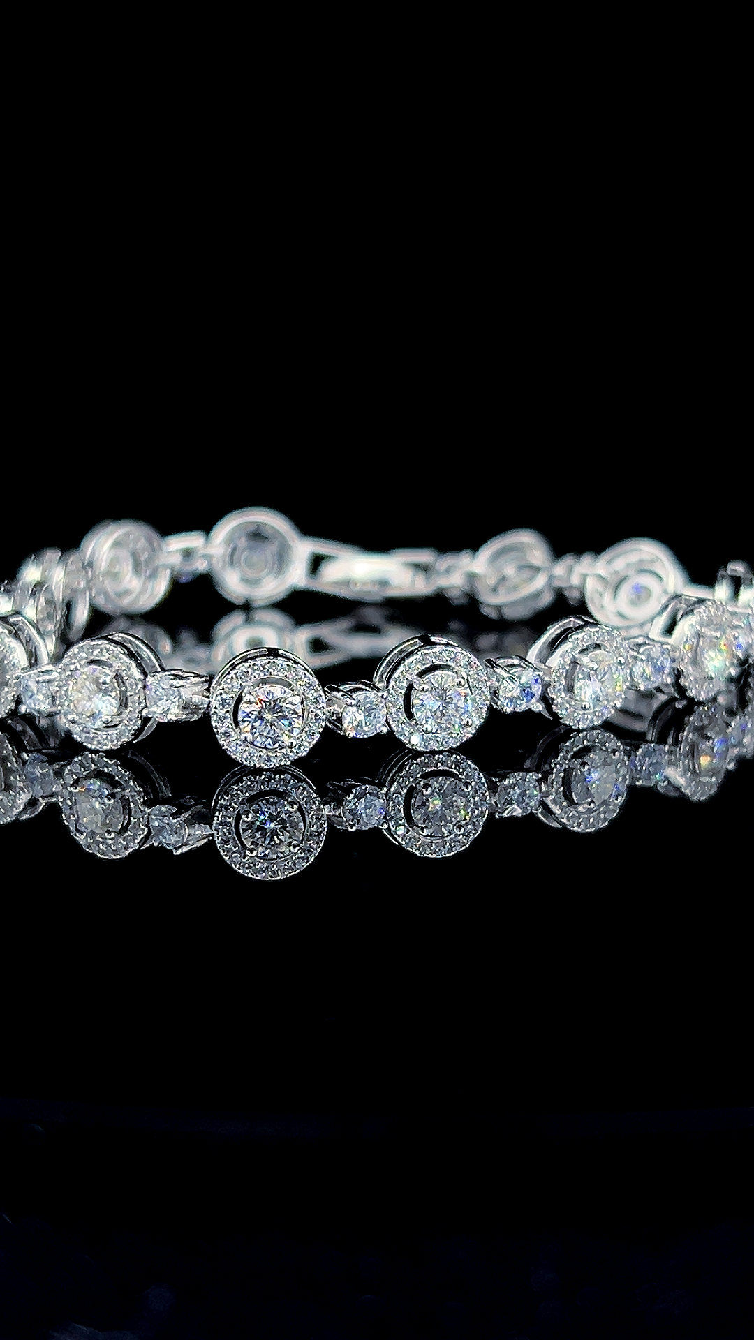 Elegant Halo Bracelet | 925 Sterling Silver