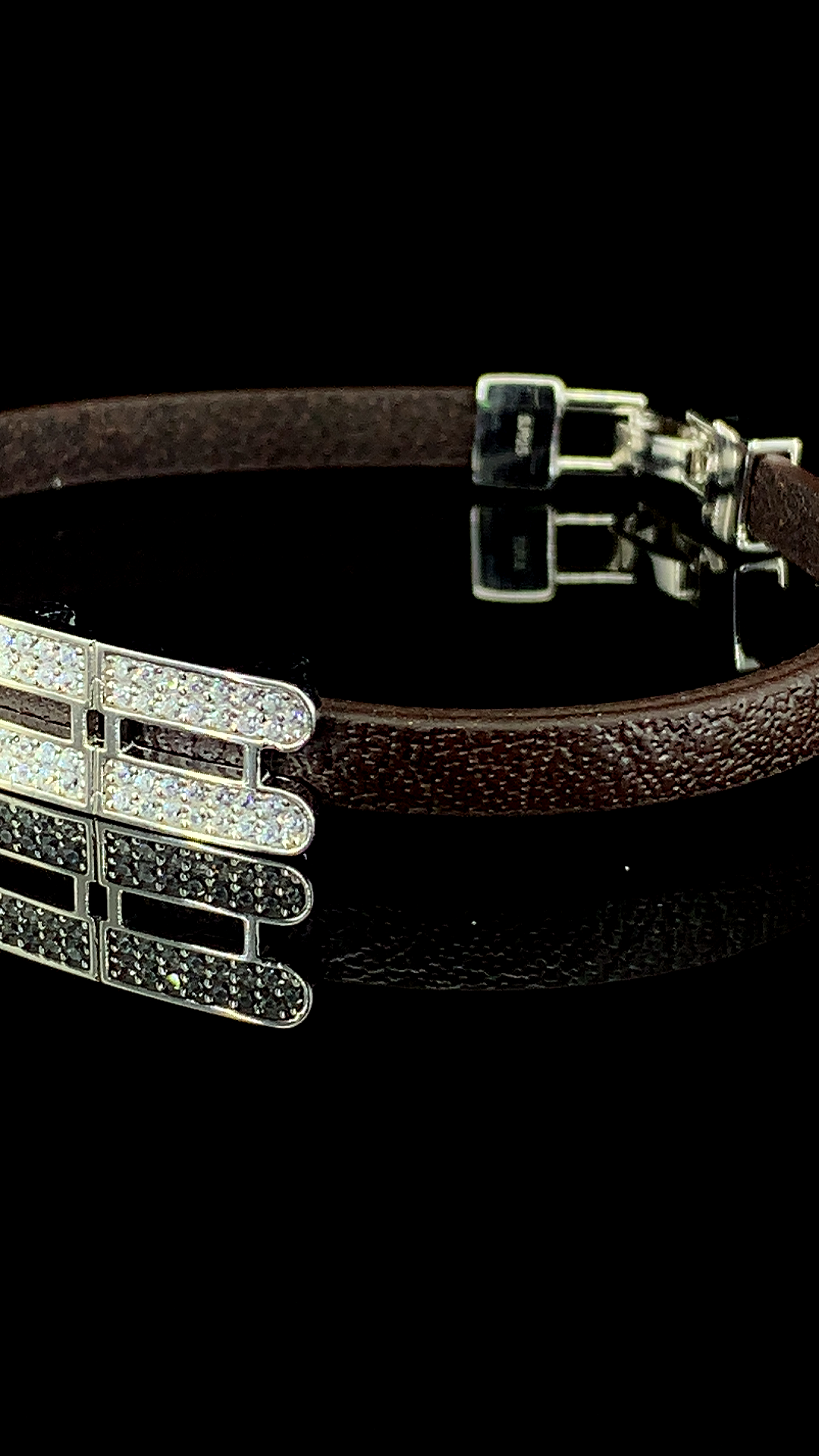Layered Leather Bracelet | 925 Sterling Silver