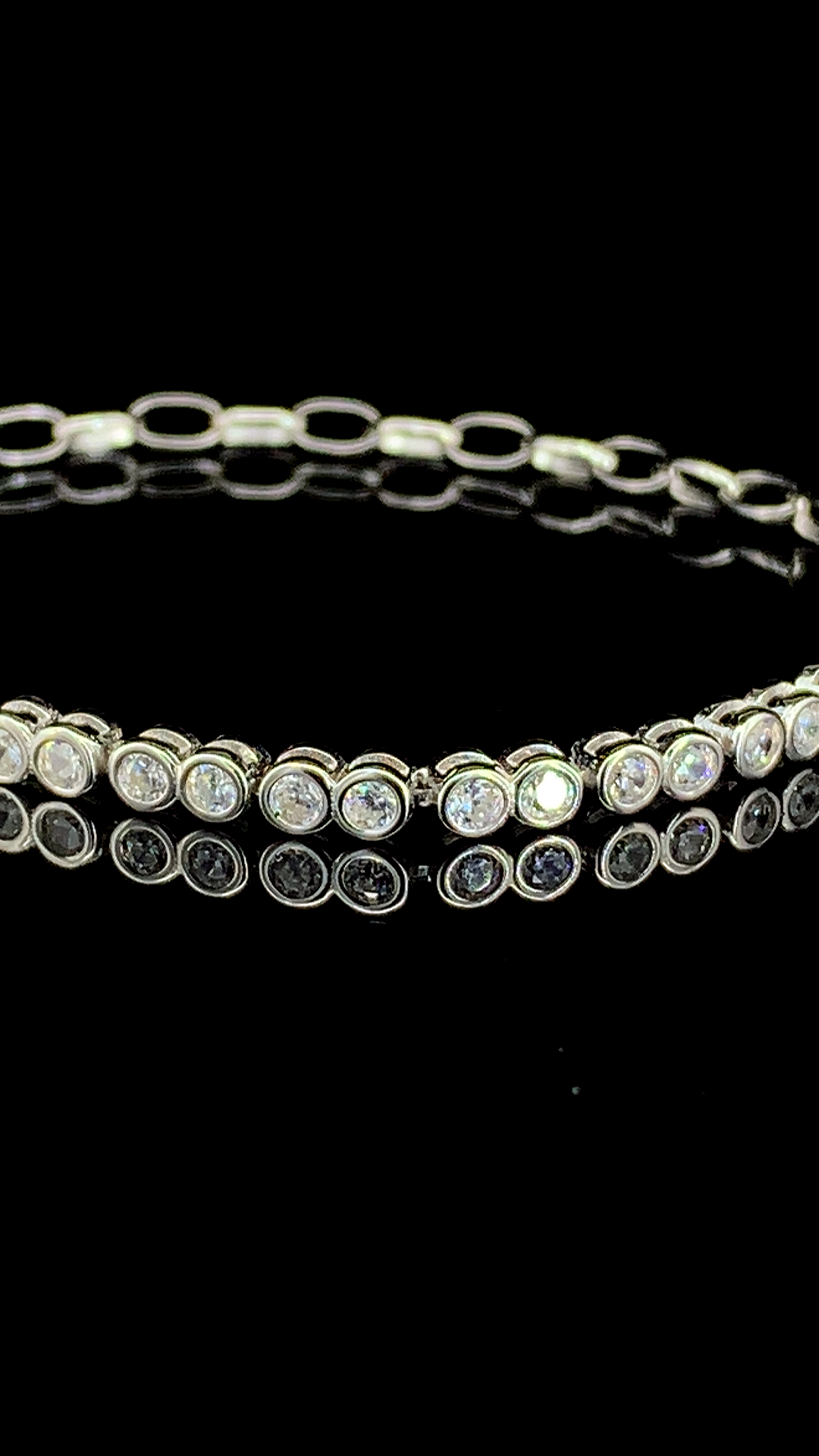 The Bezel Tennis Bracelet | 925 Sterling Silver