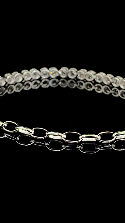 The Bezel Tennis Bracelet | 925 Sterling Silver
