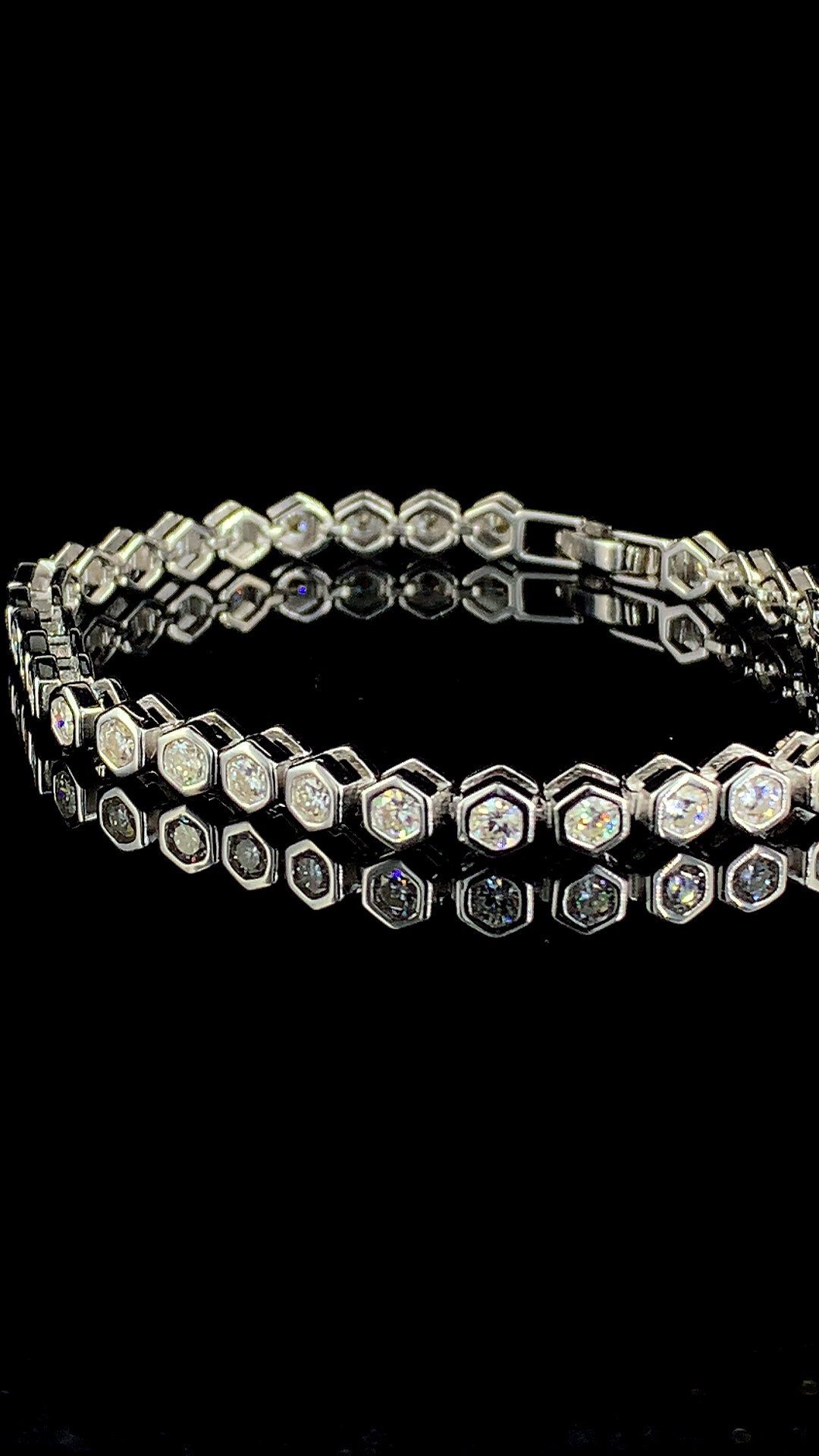 The Bezel Tennis Bracelet | 925 Sterling Silver