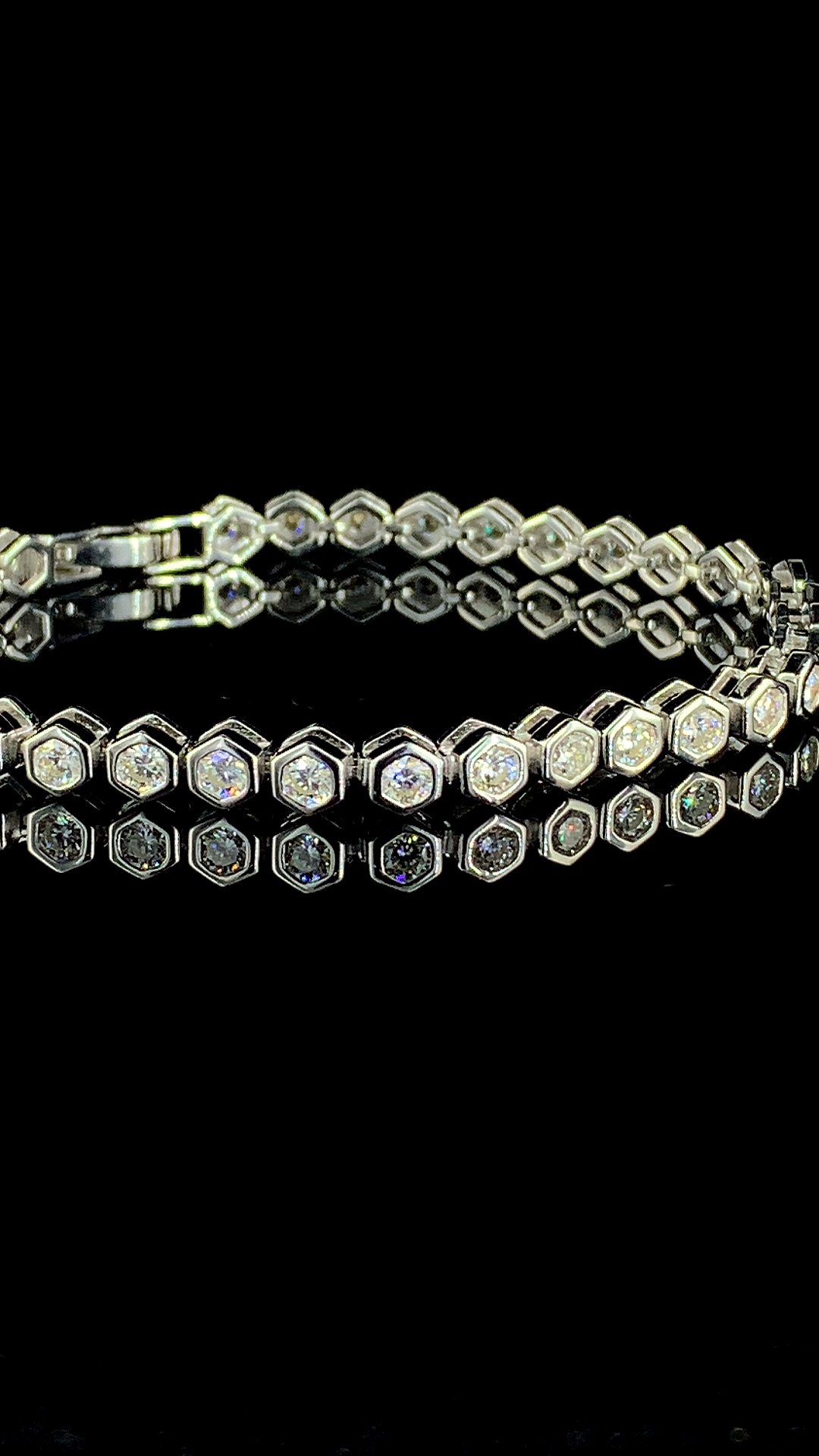 The Bezel Tennis Bracelet | 925 Sterling Silver