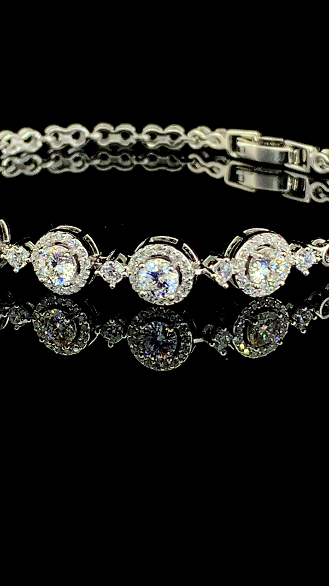 The Halo Tennis Bracelet | 925 Sterling Silver
