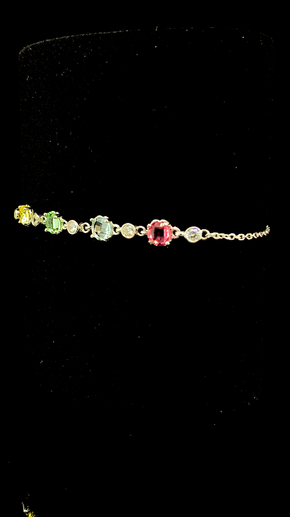 Multi-Color Bracelet | 925 Sterling Silver | The White Kala
