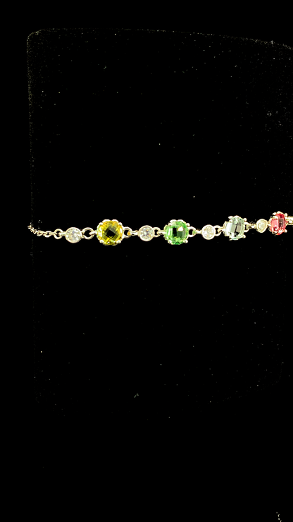 Multi-Color Bracelet | 925 Sterling Silver | The White Kala