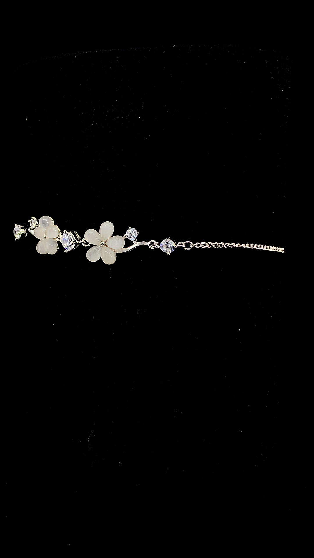 Blossom & Sparkle Flower Bracelet | 925 Sterling Silver | The White Kala