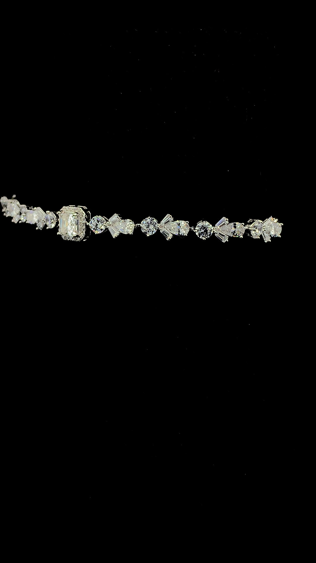 Emerald Centre Tennis Bracelet | 925 Sterling Silver
