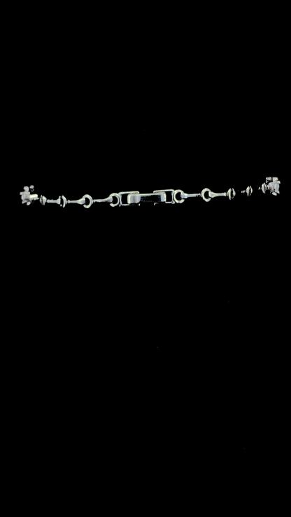 Emerald Centre Tennis Bracelet | 925 Sterling Silver