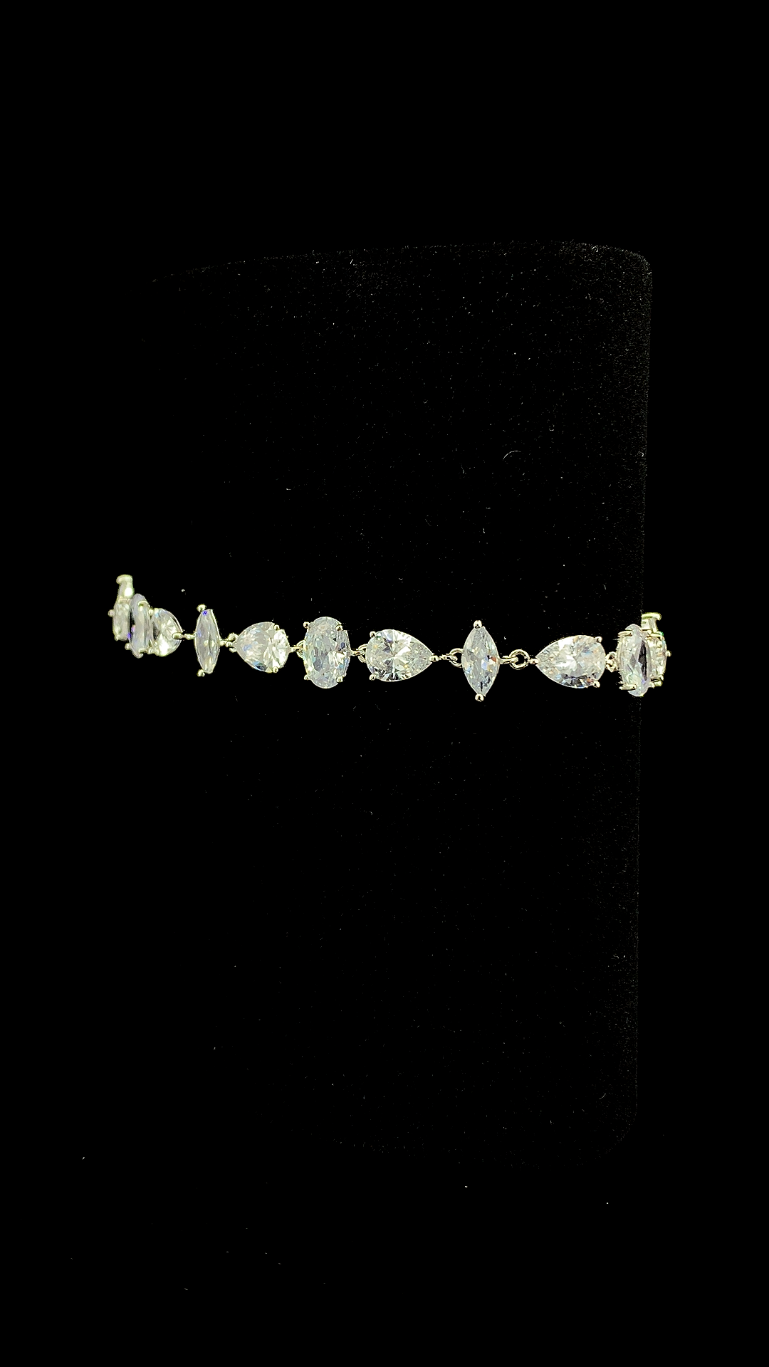 Multi-Shape Tennis Bracelet | 925 Sterling Silver | The White Kala