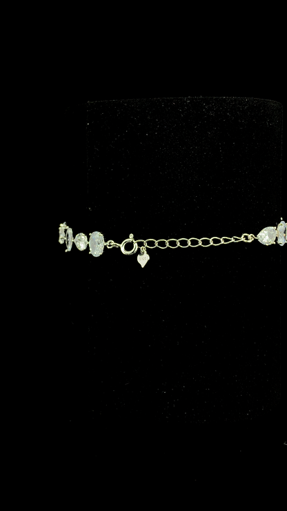 Multi-Shape Tennis Bracelet | 925 Sterling Silver | The White Kala