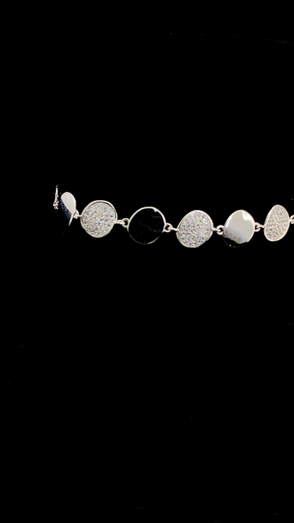 Coin Disc & Silver Bracelet | 925 Sterling Silver