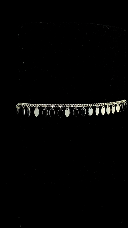Petal Fringe Silver Charm Bracelet | 925 Sterling Silver
