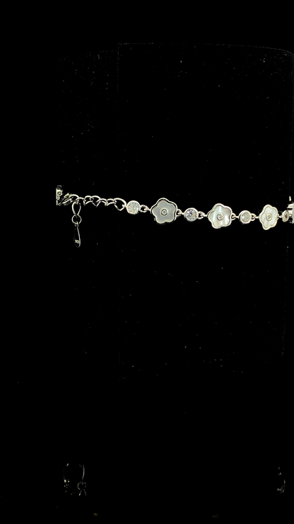 The White Garden Flower Bracelet | 925 Sterling Silver
