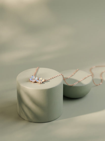 Duo Blossom Pendant Chain