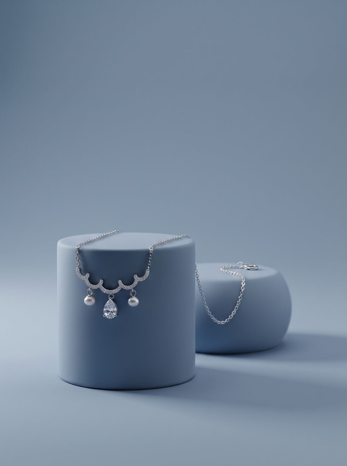 Pearl Trio Drop Necklace